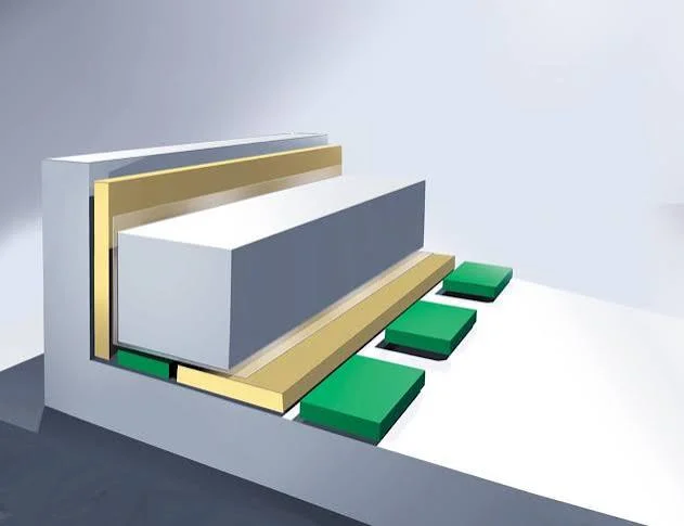Vibration Foundation with Insulation Pad Sets