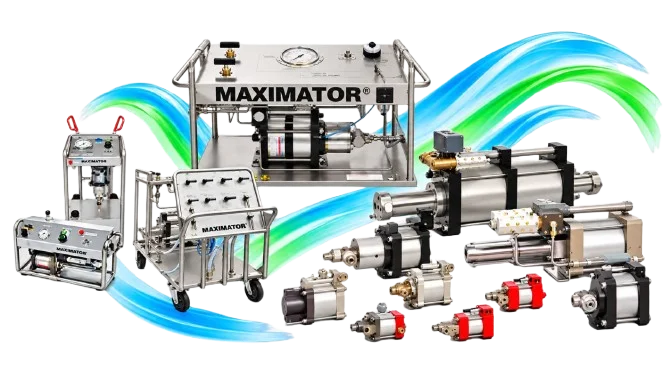 Maximator high-pressure pumps and boosters