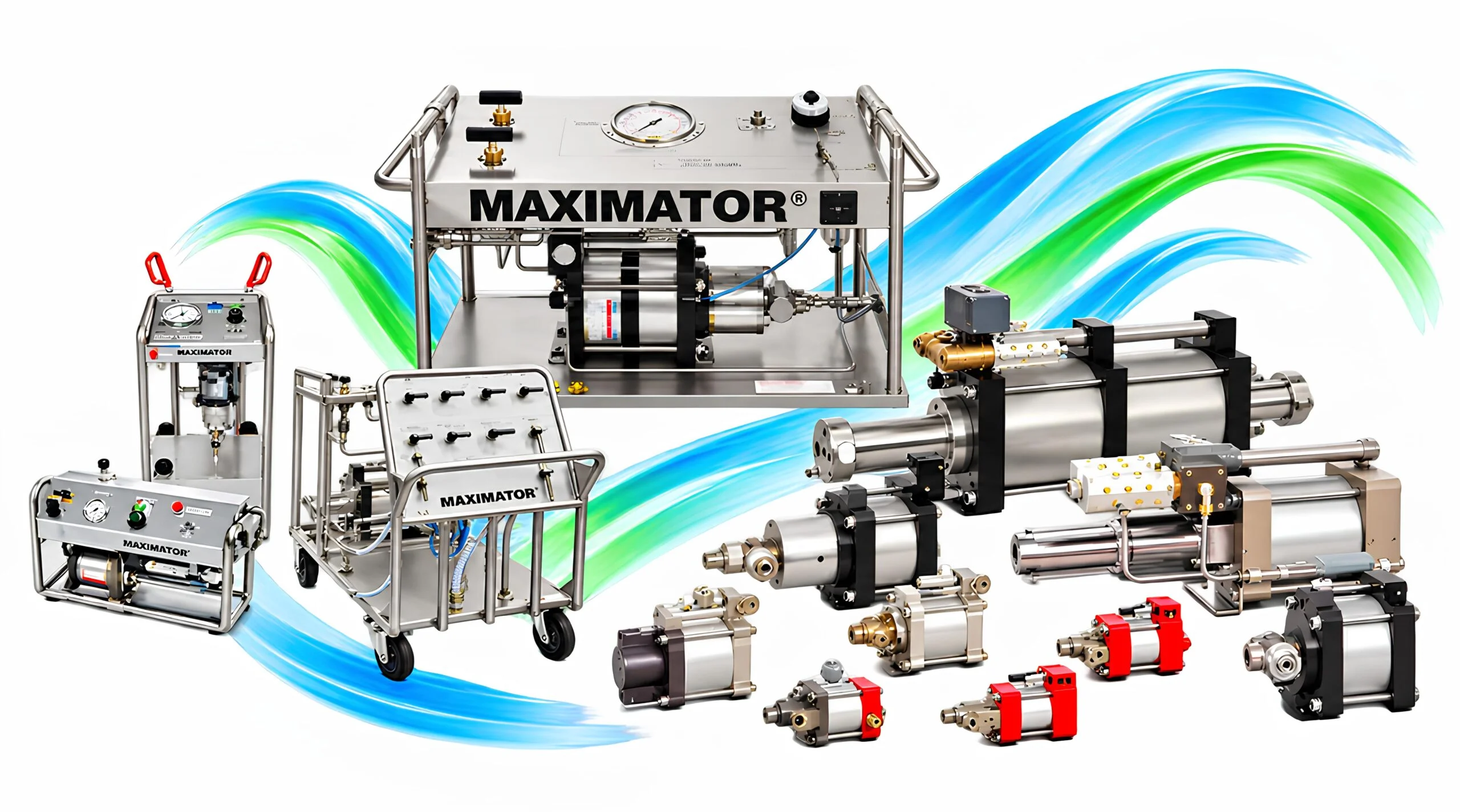 Maximator high-pressure pumps and boosters